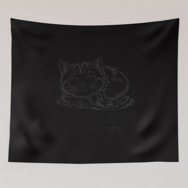 Item preview, Men Women Overthinking And Also Hungry Cute designed and sold by Silicula.