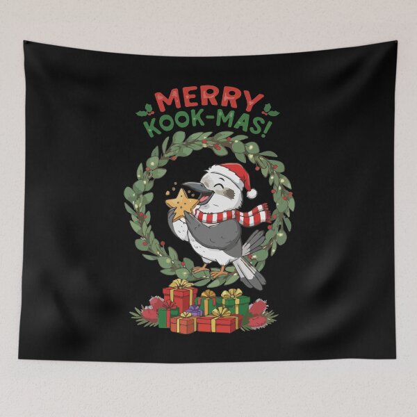 Item preview, Xmas Kookaburra - Christmas kookaburra bird - australian kookaburra - merry kookmas designed and sold by Prtina.