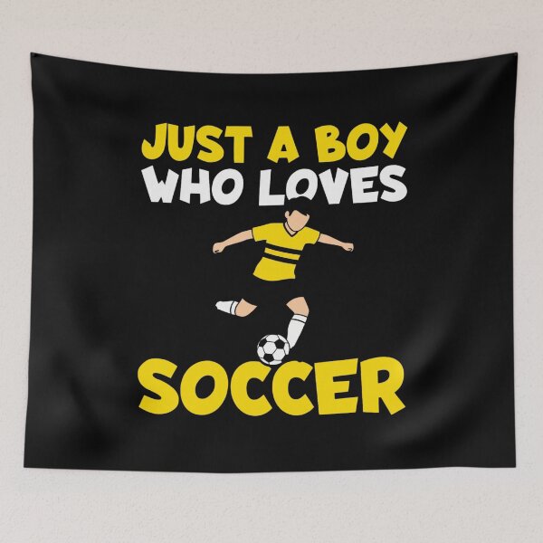 Item preview, Just A Boy Who Loves Soccer Soccer Fan designed and sold by Gogetgiggles.