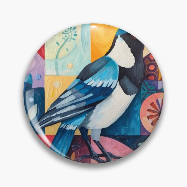 Artikelvorschau, Colorful Bird on Abstract Background entworfen und verkauft von Modern-Tropical.