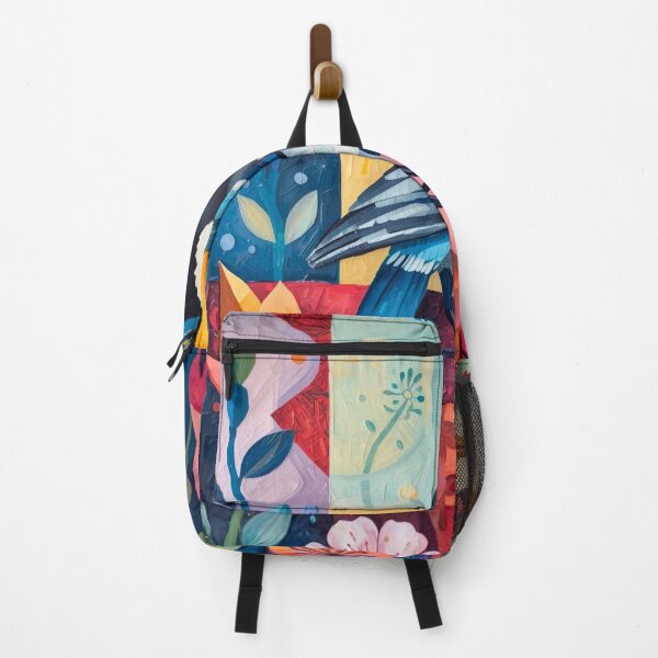Item preview, Colorful Bird on Abstract Background designed and sold by Modern-Tropical.