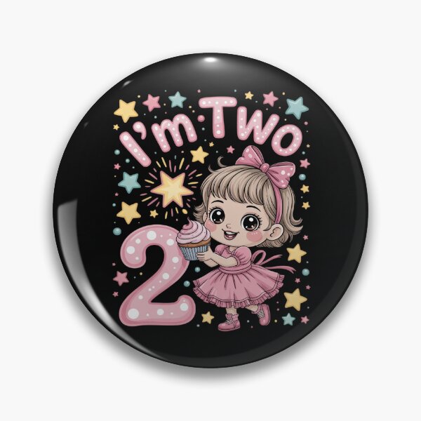 Item preview, Kids I’m Two Birthday Girl Cupcake 2nd Birthday designed and sold by EntroRhim.