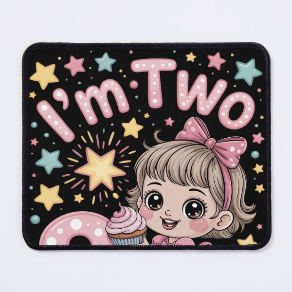 Item preview, Kids I’m Two Birthday Girl Cupcake 2nd Birthday designed and sold by EntroRhim.