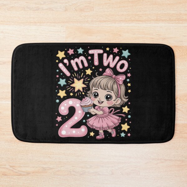 Item preview, Kids I’m Two Birthday Girl Cupcake 2nd Birthday designed and sold by EntroRhim.