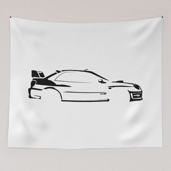 Item preview, WRX STI GDB-G Spec-C (2006) Minimalist Car Silhouette (Black) designed and sold by FearnCreative.