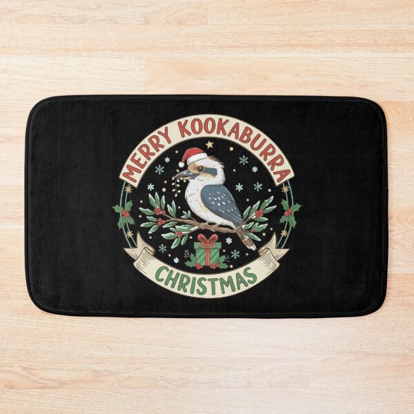 Item preview, Xmas Kookaburra - Christmas kookaburra bird - Merry kook mas australian kookaburra designed and sold by Prtina.