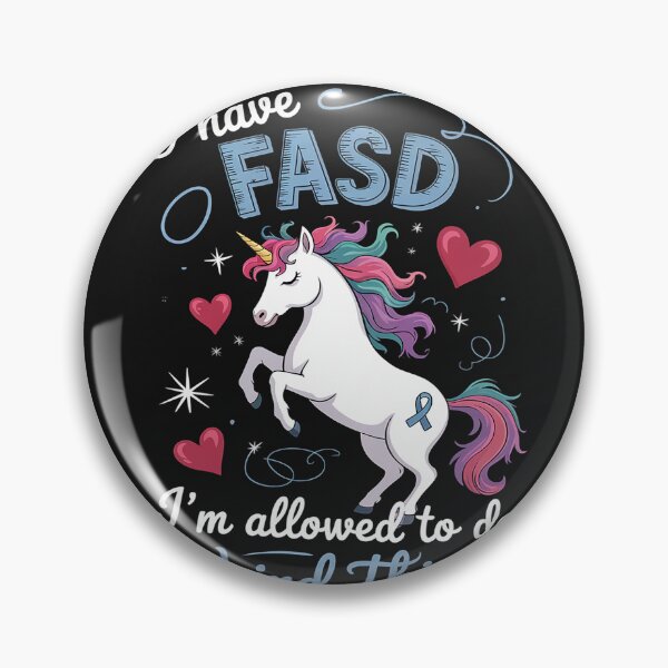 Item preview, Fetal Alcohol Spectrum Disorder FASD Awareness Unicorn 3 designed and sold by LegendsArt75.