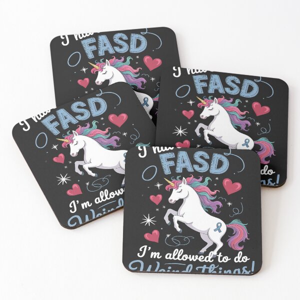 Item preview, Fetal Alcohol Spectrum Disorder FASD Awareness Unicorn 3 designed and sold by LegendsArt75.