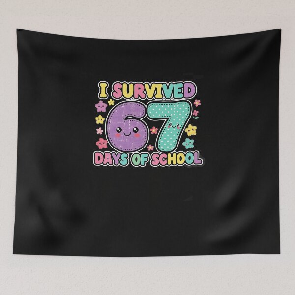 Item preview, Cute Patchwork I Survived 67 Days Of School designed and sold by MOHITSALVI.