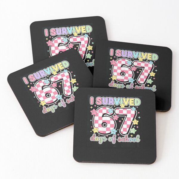 Item preview, Cute Pink 67 I Survived Days Of School designed and sold by MOHITSALVI.