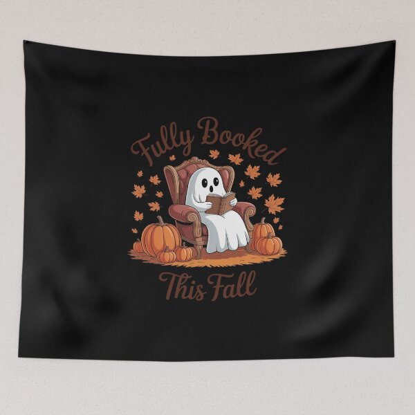 Item preview, Fully Booked This Fall Pumpkin Autumn Cozy Book Lover designed and sold by skanderio.