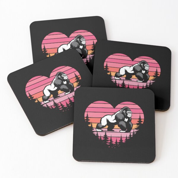 Item preview, Gorilla Lover Heart Gorilla Valentines Day designed and sold by CruelShadesSt.