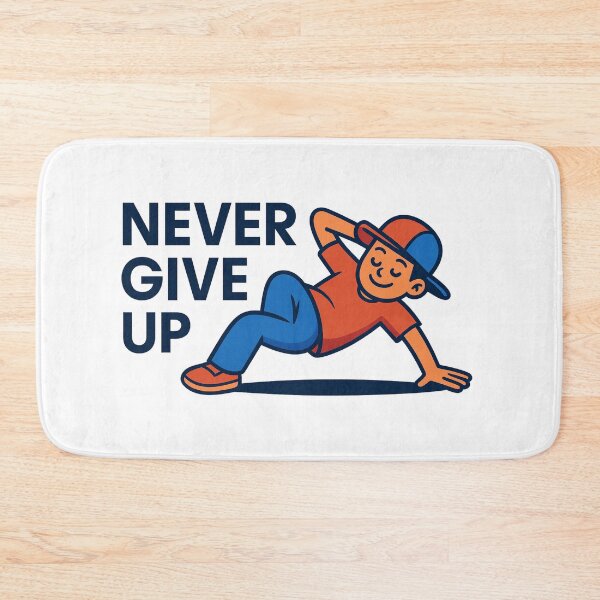 Item preview, Never Give Up: Cheerful Resilience Hero designed and sold by Krfto.