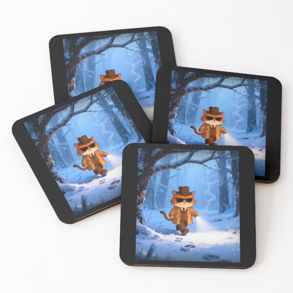 Item preview, Master Cat Walks Through the Snowy Forest – Seeking New Horizons designed and sold by SmartDesigner-.