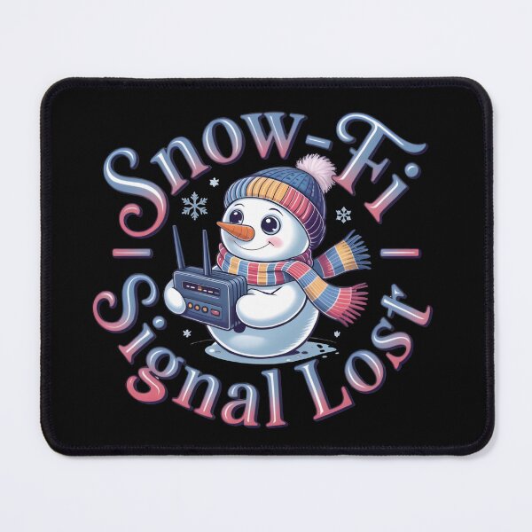 Item preview, Snow-Fi Connection – Cute Snowman Winter Internet Humor Design designed and sold by SoftyDesigns.