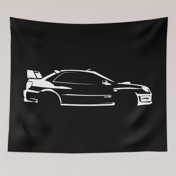 Item preview, WRX STI GDB-G Spec-C (2006) Minimalist Car Silhouette (White) designed and sold by FearnCreative.