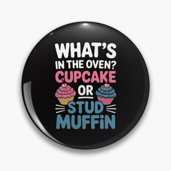 Artikelvorschau, Cupcake für die Gender-Reveal-Party oder Stud-Muffin entworfen und verkauft von Viepenny.