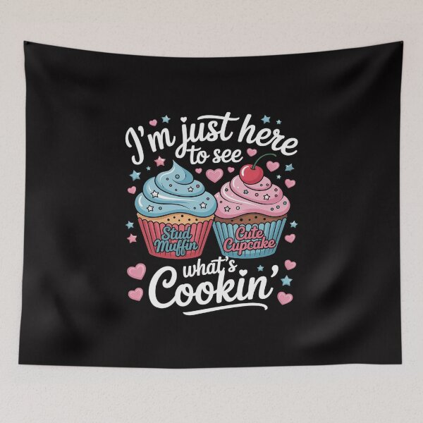 Item preview, Gender Reveal I'm Just Here, Cupcake Or Stud Muffin designed and sold by Viepenny.