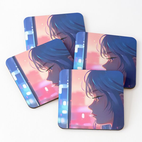 Item preview, Neon Anime Portrait | Futuristic Moody Aesthetic designed and sold by MoodStory.