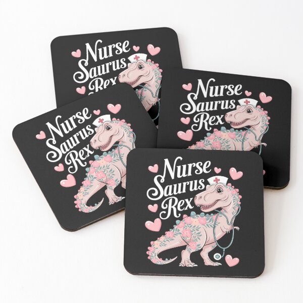 Item preview, Dinosaur Scrub Nurse Life Nursing Floral Mother designed and sold by CruelShadesSt.