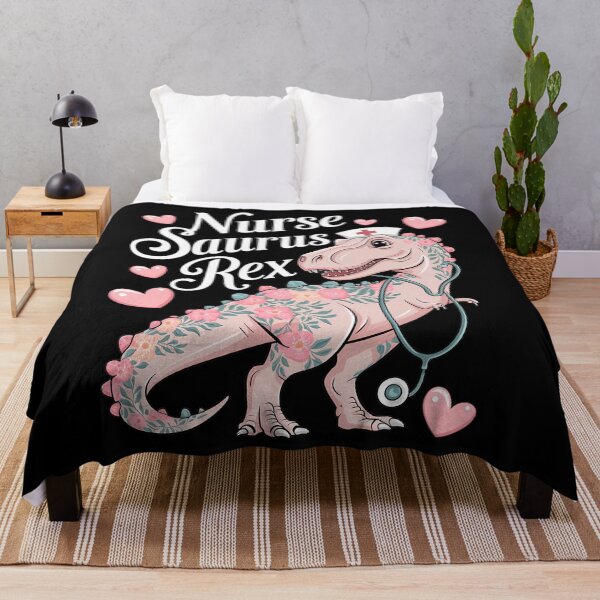 Item preview, Dinosaur Scrub Nurse Life Nursing Floral Mother designed and sold by CruelShadesSt.
