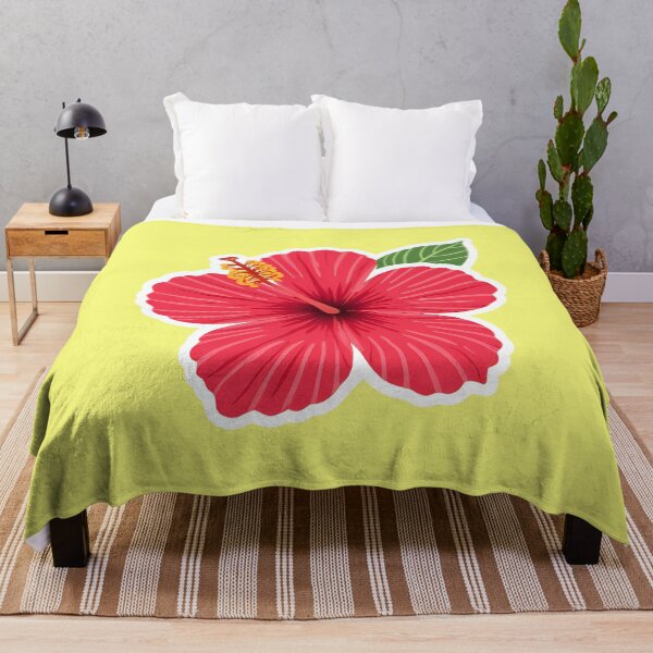 Item preview, Vibrant Red Hibiscus Flower Blossom with Green Leaf Tropical Hawaiian Floral Design Sticker and Beach Vacation Gift designed and sold by bvdesignart.