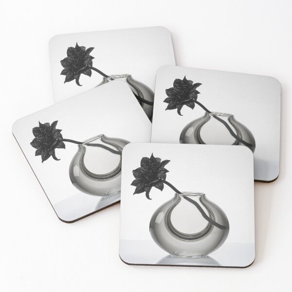 Item preview, Minimalist Black Glass Flower Sculpture designed and sold by NIVEX.
