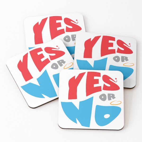 Item preview, "Yes Or No" Angel Devil Dilemma Decision Design designed and sold by Virtualstars.