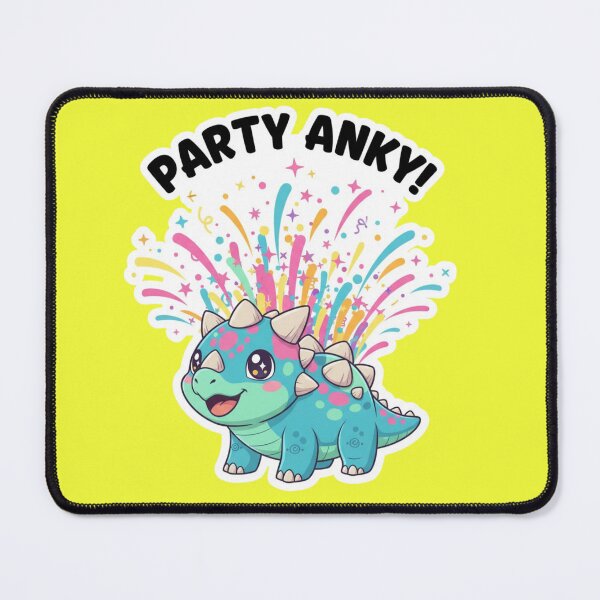 Item preview, Adorable Kawaii Chibi Ankylosaurus Dinosaur Party Anky with Confetti and Fun Celebration Cute Dinosaur Sticker and Birthday Gift designed and sold by bvdesignart.