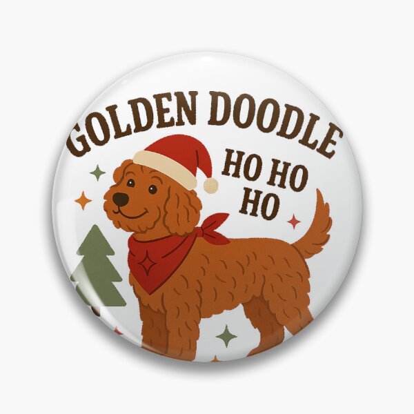 Item preview, Golden Doodle Merry Christmas designed and sold by clarkfraser.