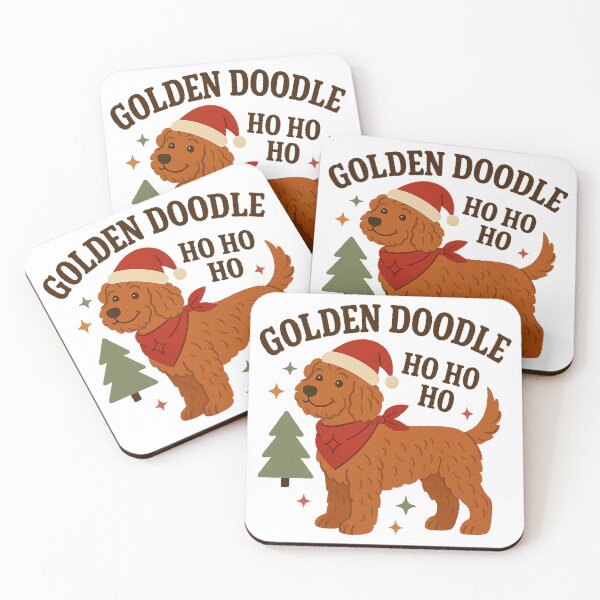 Item preview, Golden Doodle Merry Christmas designed and sold by clarkfraser.