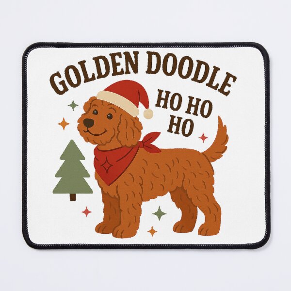 Item preview, Golden Doodle Merry Christmas designed and sold by clarkfraser.