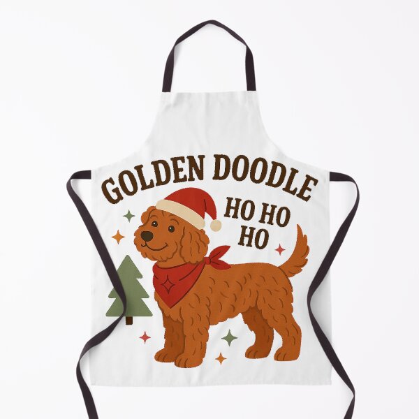 Item preview, Golden Doodle Merry Christmas designed and sold by clarkfraser.