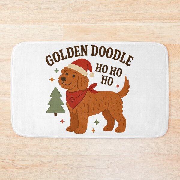 Item preview, Golden Doodle Merry Christmas designed and sold by clarkfraser.