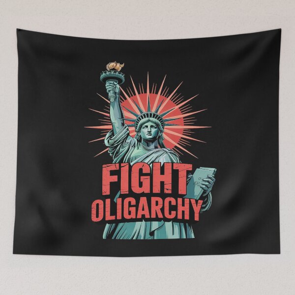 Item preview, FIGHT OLIGARCHY ANTI-MAGA LIBERTY GRAPHIC designed and sold by GaryPacheco6.