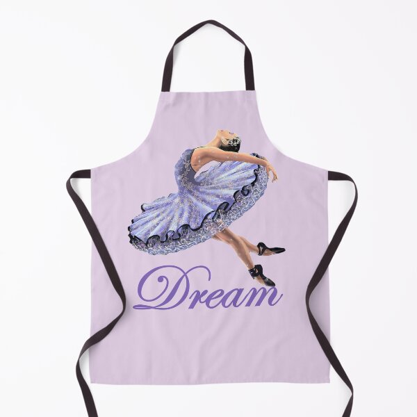 Item preview, DREAM - Elegant Ballerina Leaping- Ballet Themed Art in purple-blue designed and sold by ABG Inspirational Art.