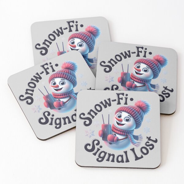 Item preview, Funny Snowman WiFi Error – Snow-Fi Signal Lost Winter Design designed and sold by SoftyDesigns.