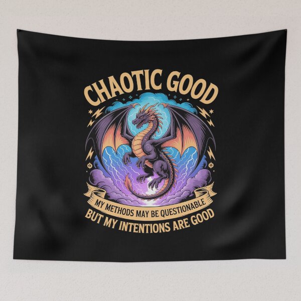 Item preview, Funny Chaotic Good Dragon GM RPG Tabletop Gaming designed and sold by ShelFisher.