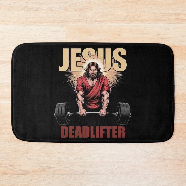 Item preview, Funny Christian Workout Jesus The Ultimate Deadlifter designed and sold by ShelFisher.