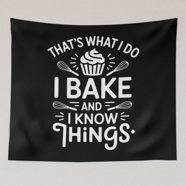 Item preview, I Bake and I Know Things - Funny Pastry Baker - Baking designed and sold by AsteriskDatBArt.