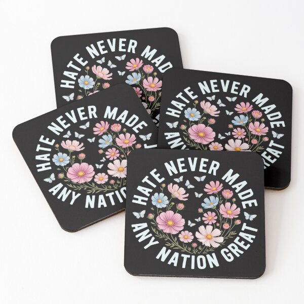 Item preview, Protest Hate Never Made Any Nation Great Resist Floral Women designed and sold by CareTopping.