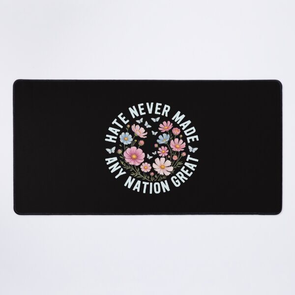 Item preview, Protest Hate Never Made Any Nation Great Resist Floral Women designed and sold by CareTopping.
