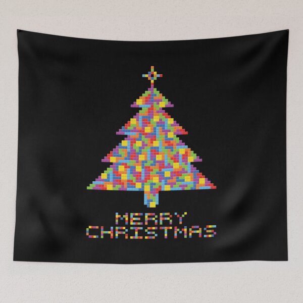 Item preview,  Pixel Christmas Trees Xmas Art Sticker designed and sold by DavinMaur.