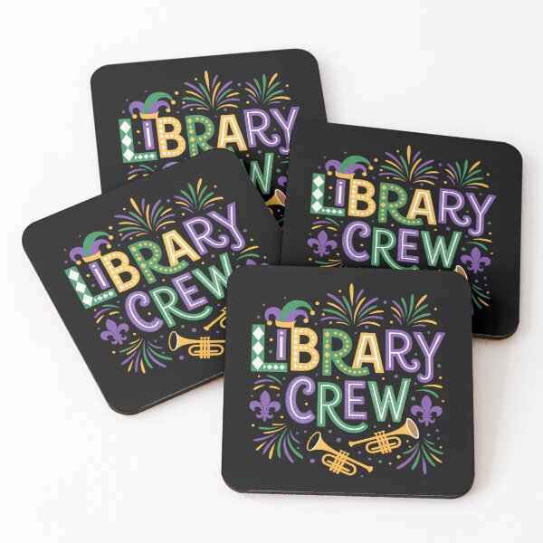 Item preview, Funny Library Crew Mardi Gras Librarian Party designed and sold by AsteriskDatBArt.