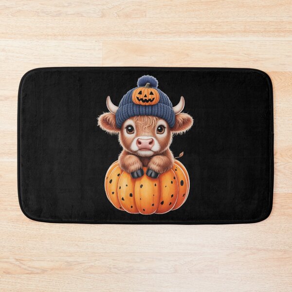 Item preview, Funny Halloween Highland Cow Ghost Spooky Pumpkin Hello Fall designed and sold by ShelFisher.