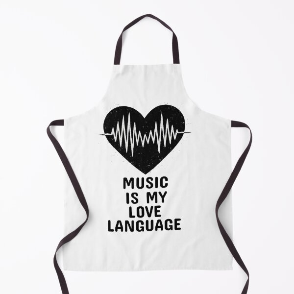 Artikelvorschau, Musik ist meine Liebessprache – Grunge Soundwave Heart Design entworfen und verkauft von FandomFunStudio.
