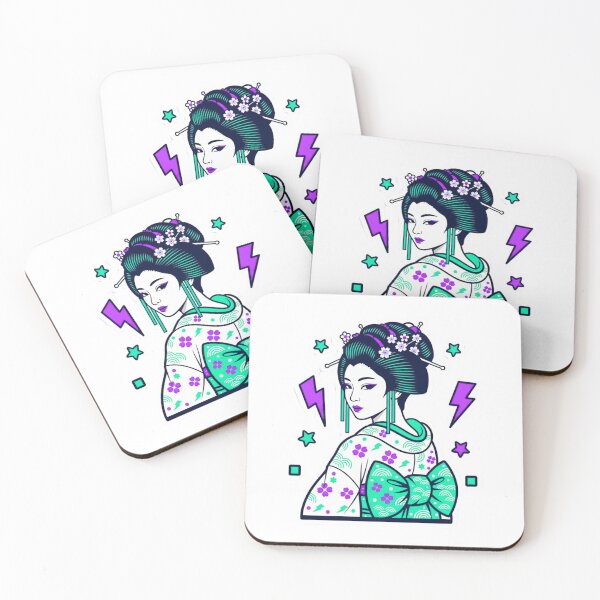 Item preview, Neon Purple Geisha Pop Art designed and sold by esterter.
