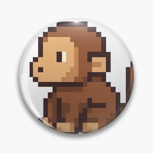 Item preview, Cute Pixel Art Monkey designed and sold by XNamishX40.
