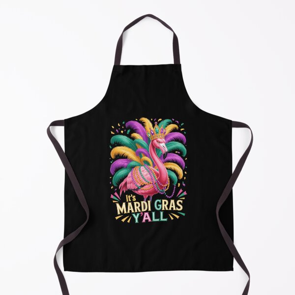 Item preview, Its Mardi Gras Y'all Flamingo designed and sold by AsteriskDatBArt.