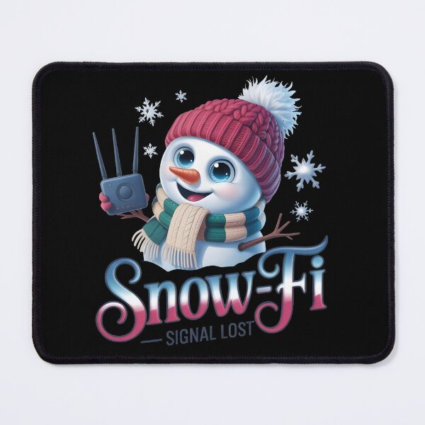 Item preview, Snow-Fi – Funny Snowman Winter Internet Pun Design designed and sold by SoftyDesigns.